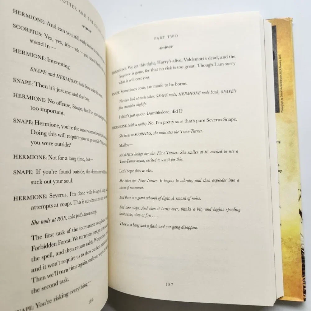 Harry Potter and the Cursed Child Parts 1 & 2 Book Special Rehearsal Edition Scr